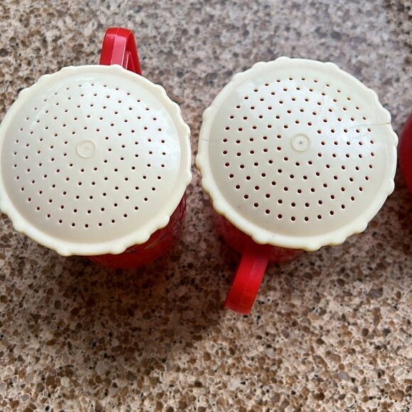 1960sBurrite Flamingo 🦩 Salt 🧂 & Palm Tree 🌴 Pepper 🫑 shakers Bonus CreamCup - Picture 15 of 16